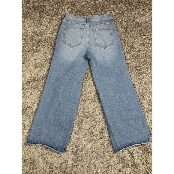 BCBGeneration Womens Jeans 24 Wide Leg Crop Distressed 100% Cotton‎ - Picture 13 of 15